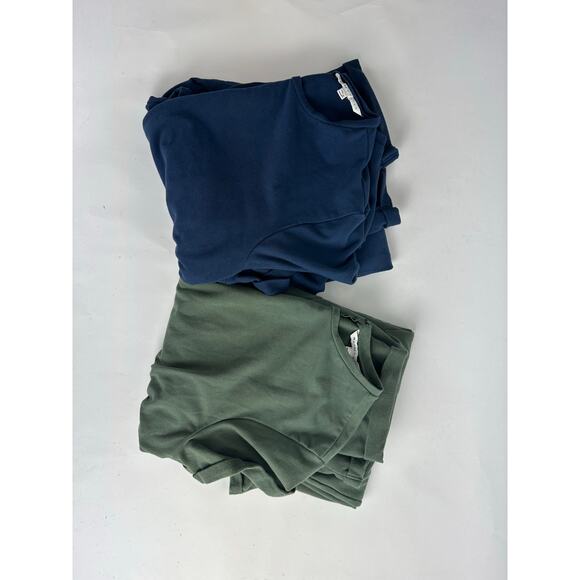 Lot of 2 The Nines by Hatch Size XXL Maternity Jumpsuit Rompers Blue Green Cutes - Picture 7 of 16